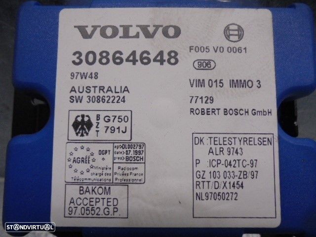 MODULO ELECTRONICO VOLVO V40 BREAK FAMILIAR 1998 -30864648 - 1