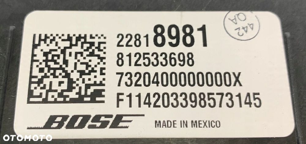 P2 CADILLAC ESCALADE IV 2014 - TUBA GOŚNIK WOOFER BOSE GM 22818981 - 11