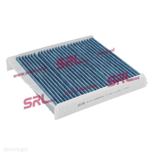 Filtru habitaclu Anti-Fum Srline Polonia, Volvo C70, 03.1905, S60, 202010, S70, 192000, S80, 192008, V70, 192008, Xc70 192007, Xc90, 202015, Filtru carbon activ; cu efect antibacterian; cu efect - 1