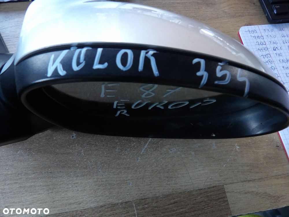 BMW - E87 - KOLOR 354 - 5PIN - LUSTERKO ZEWNĘTRZNE - PRAWE - EUROPA - 3