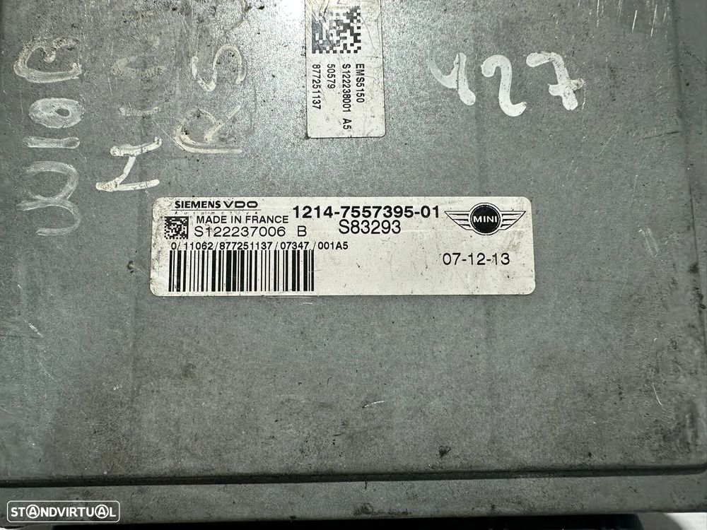 .Centralina Original Motor Siemens BMW Mini Cooper One S 7557395 S12223706 2001 - 2008 - 7