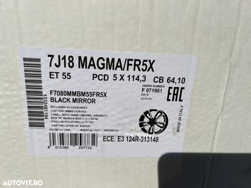 vând jante aliaj 18” noi 5x114,3 PTR Honda,Toyota,Renault,Nissan etc - 7