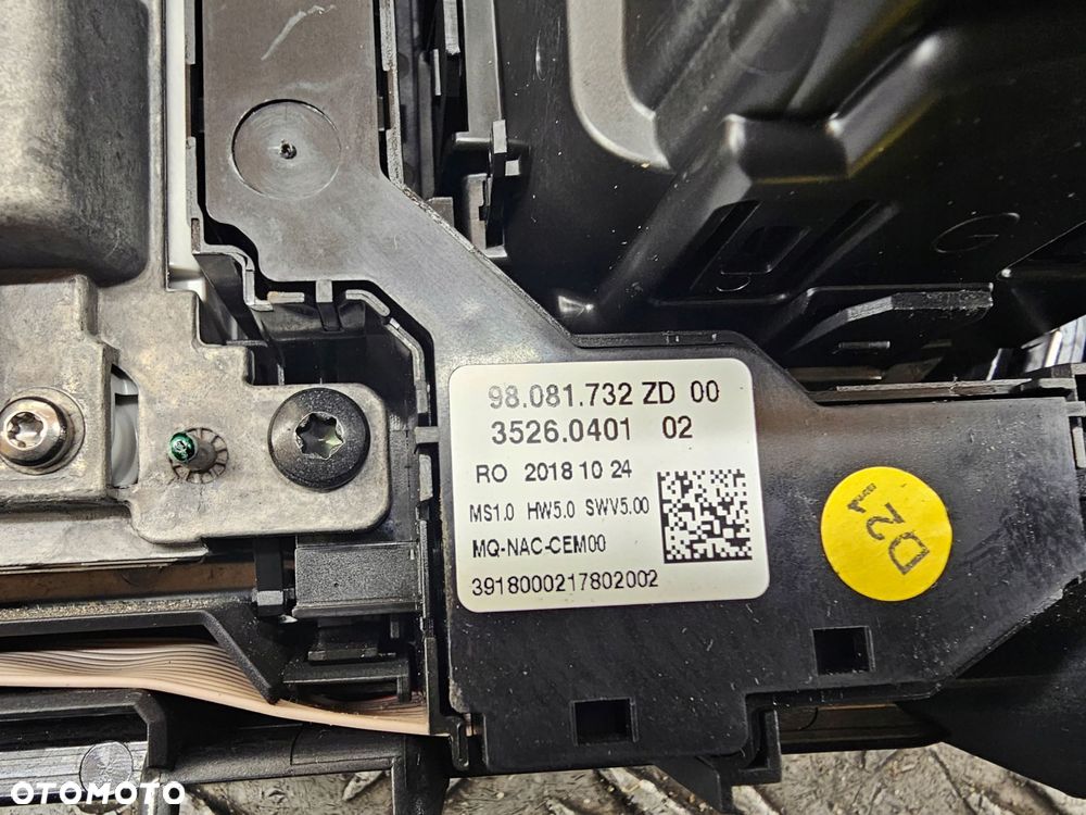 ekran wyswietlacz jumpy iii peugeot expert iii toyota proace ii 9825031680 - 3