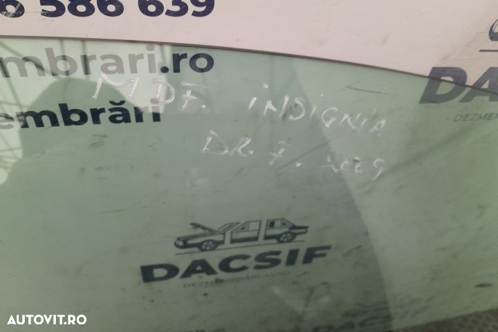 Geam fix caroserie fata dreapta Opel Insignia A  [din 2008 pana  2014] Liftback 5-usi 2.0 DTH AT (1 - 2