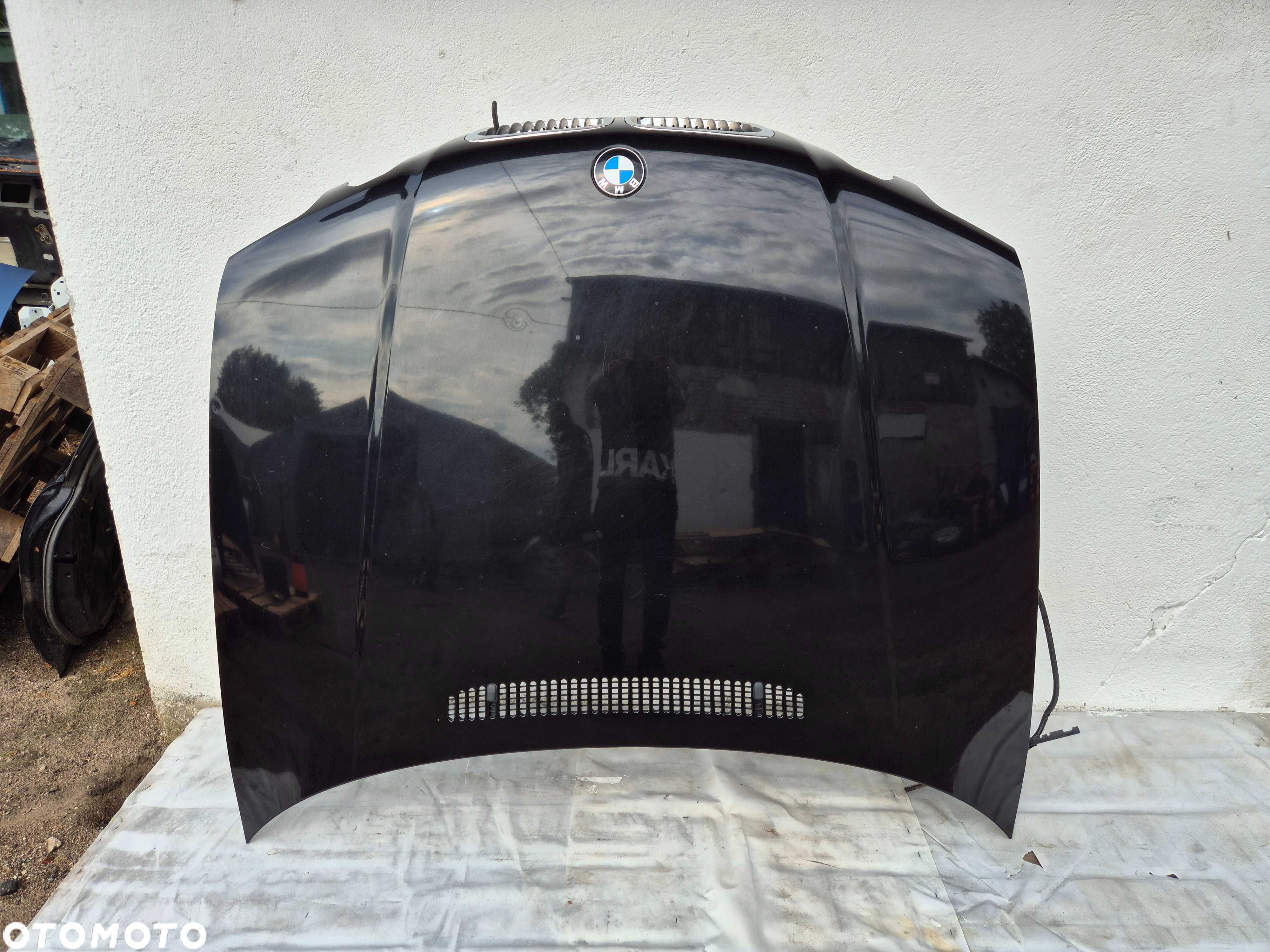 Przednia Przód Maska BMW E46 Compact CZARNA 00-05r Kompletna - 2