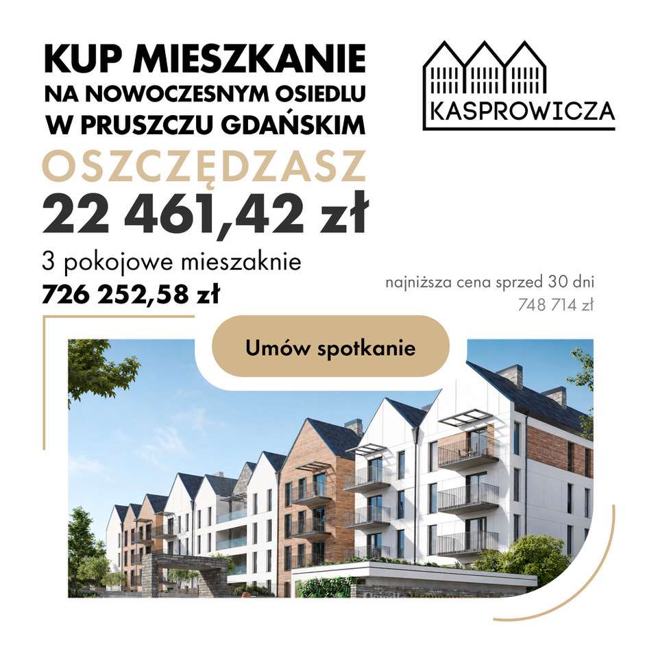 Osiedle Kasprowicza w Pruszczu Gdańskim 2-pokoje