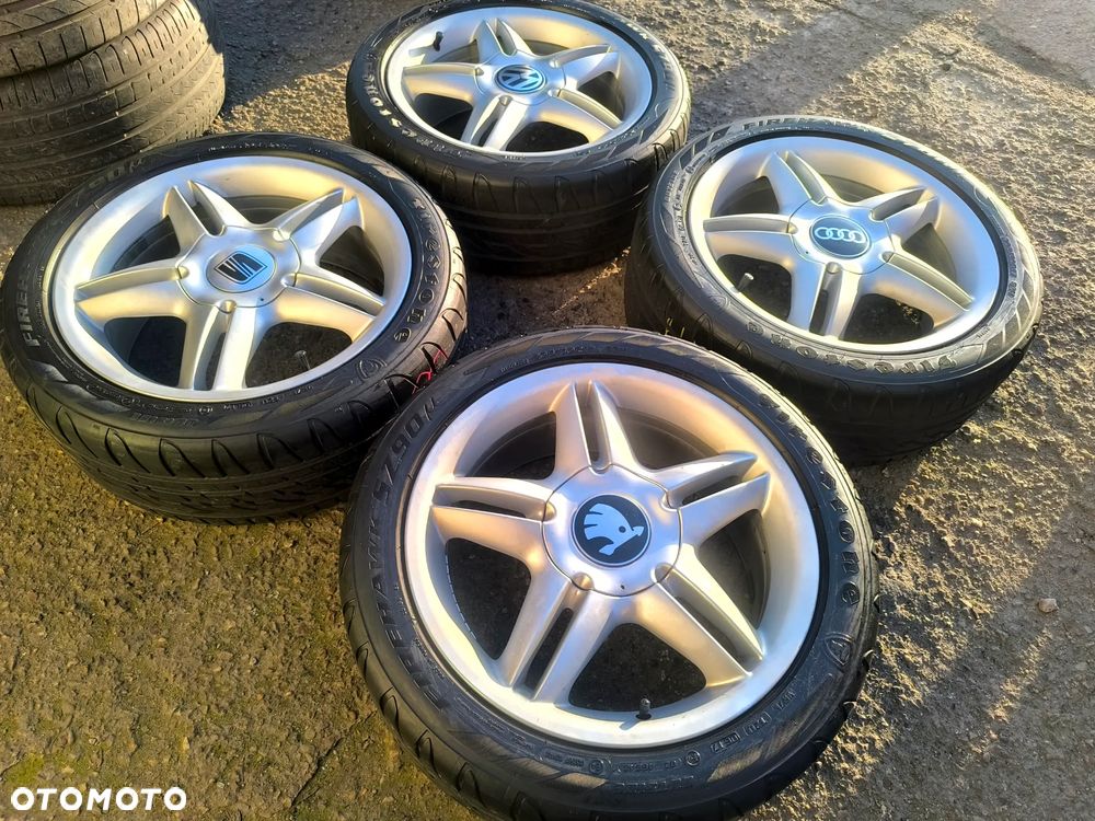 5x100 Alufelgi Felgi Aluminiowe 17 Koła Letnie Lato SEAT 1M0 LEON I TOLEDO II SKODA OCTAVIA I VW GOLF IV 4 BORA NEW BEETLE AUDI A3 8L TT 5,5mm Legnica ALU-RAD 205/50 - 3