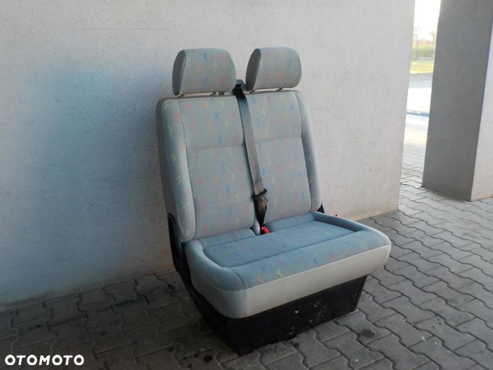 VW T5 FOTEL PODWÓJNY PASAŻERA PRZÓD DWÓJKA INKA - 1