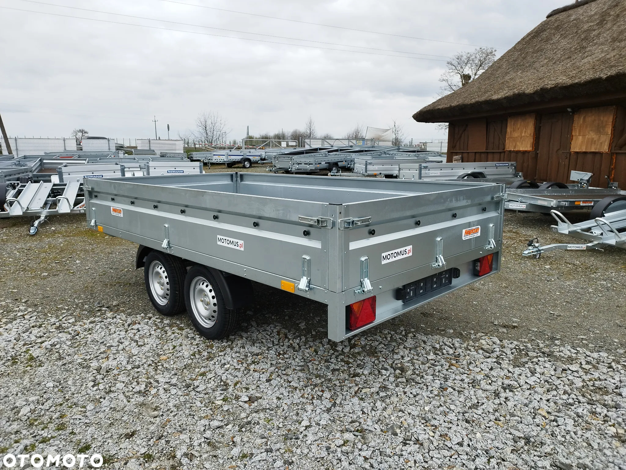 Neptun Przyczepa Neptun N7-320 2 KPS 320x168x40 2 osie koła pod spodem mocna rama platforma - 6