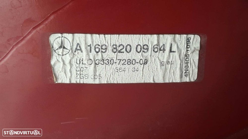 FAROLIM TRASEIRO ESQUERDO MERCEDES CLASE A (W169) A 150 (169.031) - 2