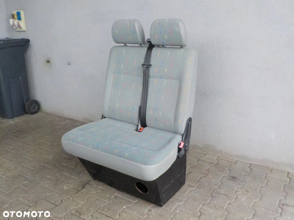 VW T5 FOTEL PODWÓJNY PASAŻERA PRZÓD DWÓJKA INKA - 5