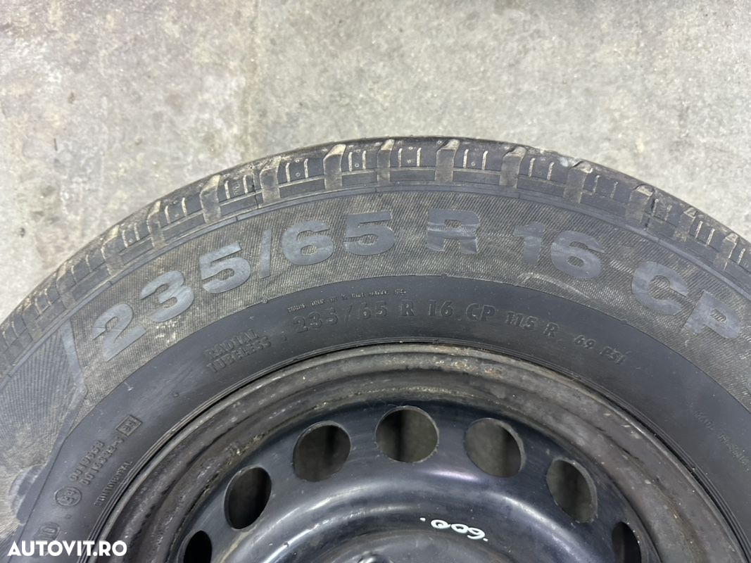 Roata rezerva, Janta tabla cu cauciuc vara MERCEDES SPRINTER an 2006-2018 , 235/65R16C - 2