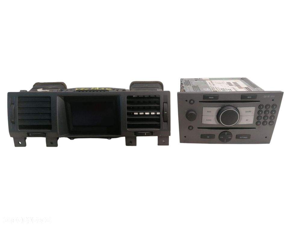 RADIO CD NAWIGACJA WYŚWIETLACZ KRATKI OPEL VECTRA C 13188477 383555646 - 1