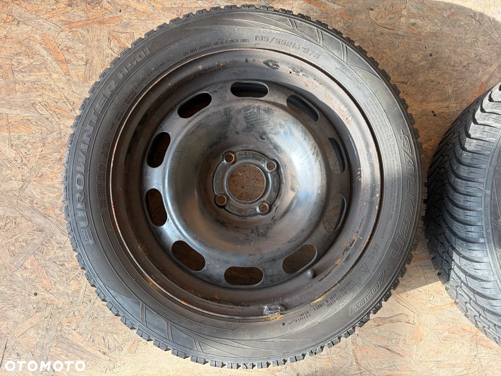 Felgi koła stalowe opony zimowe Peugeot Citroen Opel 195/55R16 4x108 6,5Jx16 ET32 - 3