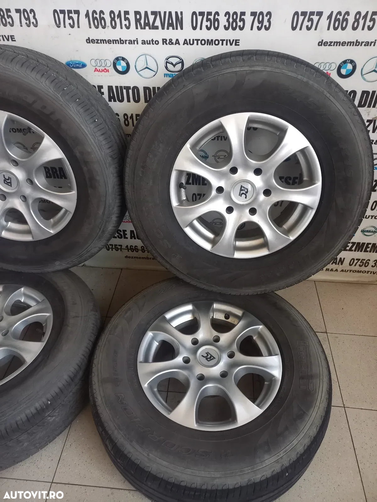 Set Jante Aluminiu Mitsubishi Pajero L200 Nissan Patrol Terrano Etc. Prezoane 6x5.5 Inch Anvelope 245/70R16 - 5