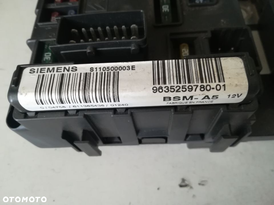MODUŁ BSM A5 SKRZYNKA BEZPIECZNIKÓW CITROEN C5 S110500003E - 2