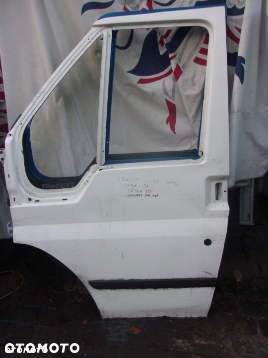 DRZWI FORD TRANSIT MK 00-06 LEWE PRZEDNIE SZYBA ZAMEK PODNOSNIK LISTWA - 1