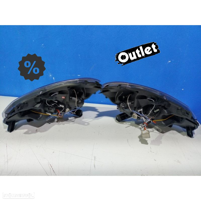 R147755C1 FARÓIS ANGEL + LED RENAULT CLIO 3 05-09 FUNDO PRETO - 6