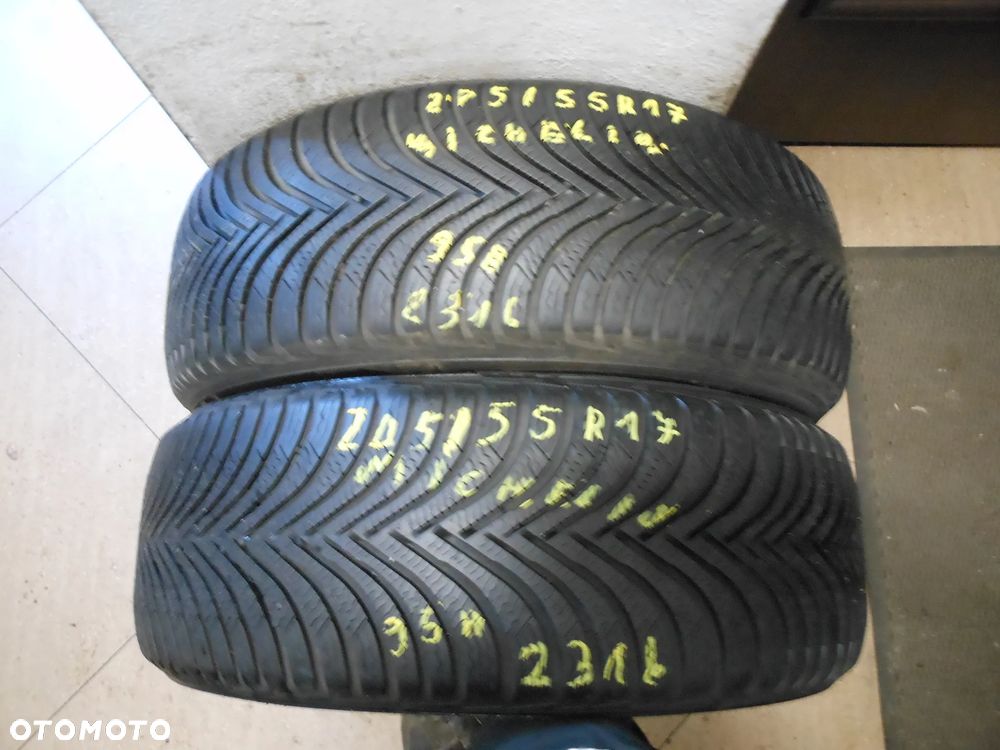 Opony 205/55r17 michelin alpin 5 6,5mm zima para - 1