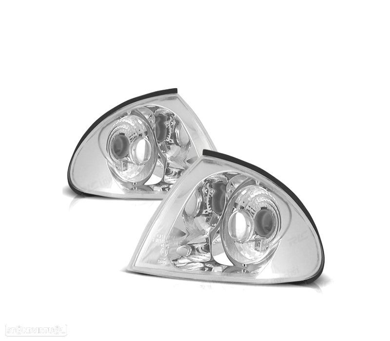 PISCAS FRONTAIS BMW E46 BERLINA E46 98-01 FUNDO CROMADO - 1