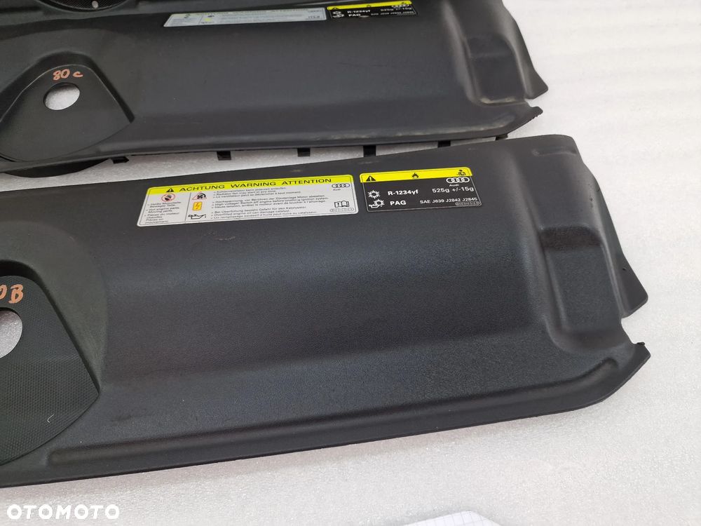 AUDI A4 B9 8W0 14- , LIFT 18- OSŁONA / NAKŁADKA PASA PRZEDNIEGO PRZÓD , NR 8W0807081 , 8W0807081F , NR AUKCJI OP80 - 12