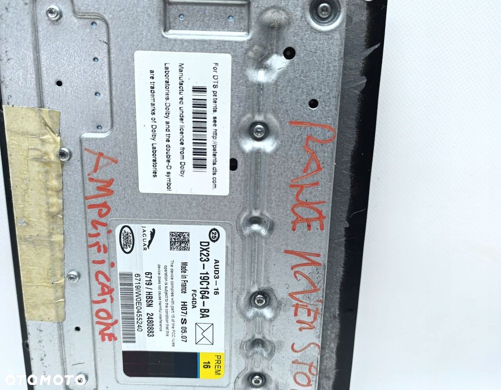 WZMACNIACZ AUDIO LAND ROVER SPORT II JAGUAR  DX2319C164BA - 4