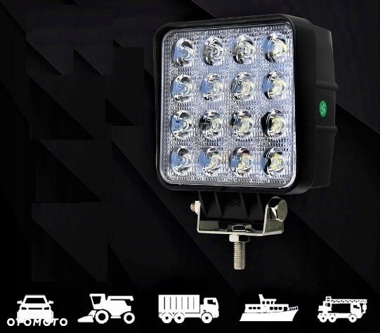 LAMPA ROBOCZA DIODOWA 16 LED 48W HALOGEN 12V-24V - 6