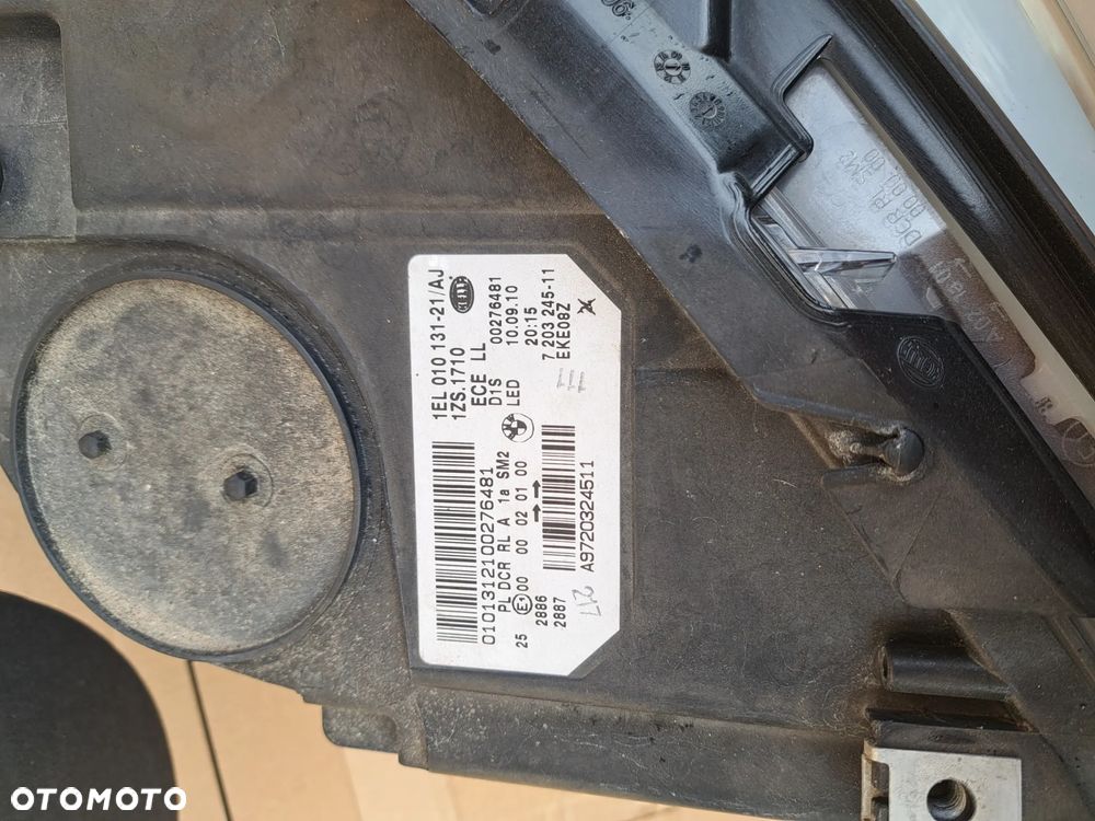 Lampa przednia lewa BMW 5 F10 F11 Xenon 7203245 2010-2013 Reflektor lewy przód przedni  BMW 5 F10 F11 Xenon 7203245 2010-2013 - 11