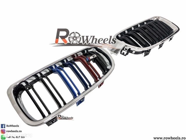 Grila BMW Chrome TRI culor bmw seria3 F30 F31 - 3