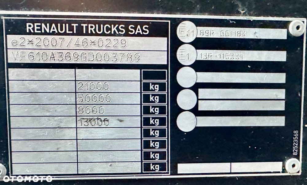 Renault T480 GLOB XXL AUTOMAT FULLSPOJLERY ACC KLIMA XENONY 2xALUTANK LODÓWKA EURO 6 2016r MOTOR:13L STANDARD ŁADNY - 11