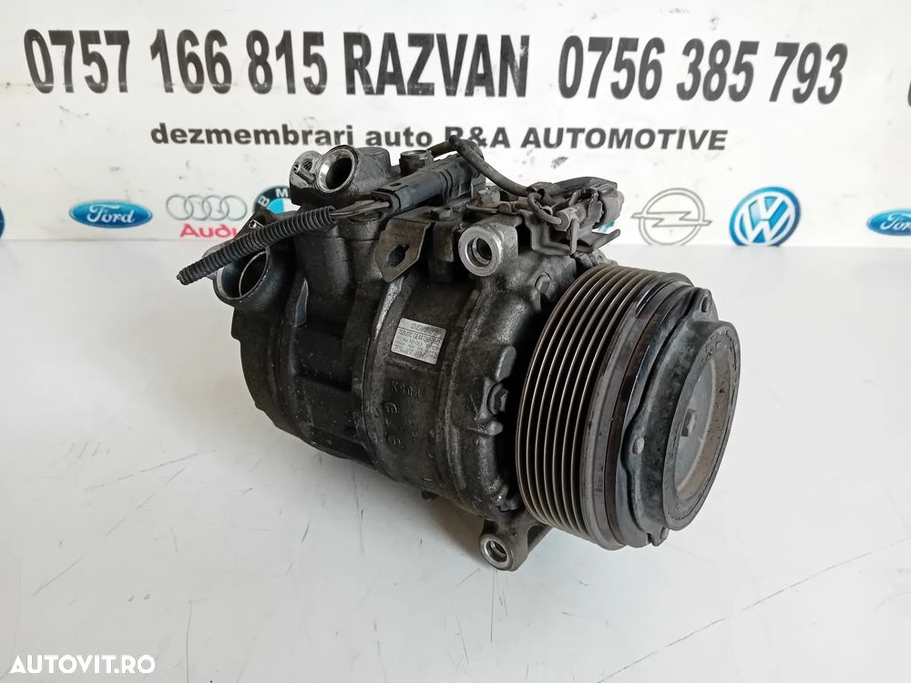Compresor Clima AC Bmw F10 F11 F01 F02 F07 F06 F12 X5 X6 3.0 D N57 N57D30A Cod 6987890 7 Caneluri - 4