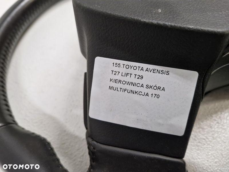 toyota avensis t27 lift t29 kierownica skóra multifunkcja - 9