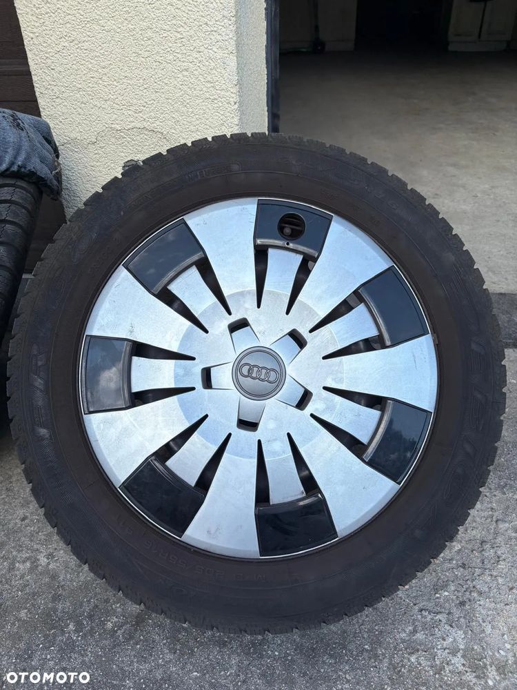AUDI Koła 16 Zimowe Felgi Opony Kołpaki R16 205/55 6,5J ET33 Komplet felgi stalowe i opony zimowe - 4
