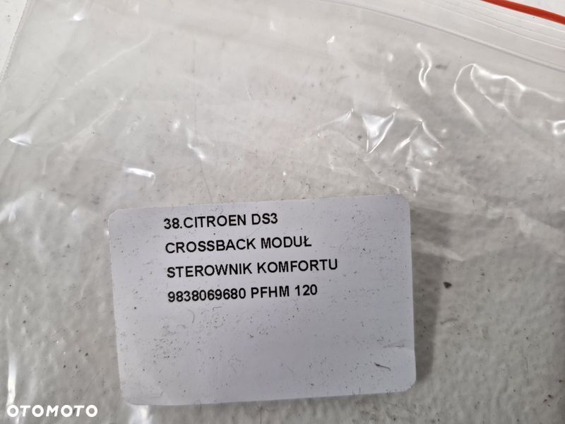 CITROEN DS3 CROSSBACK MODUŁ STEROWNIK KOMFORTU 9838069680 PFHM - 5