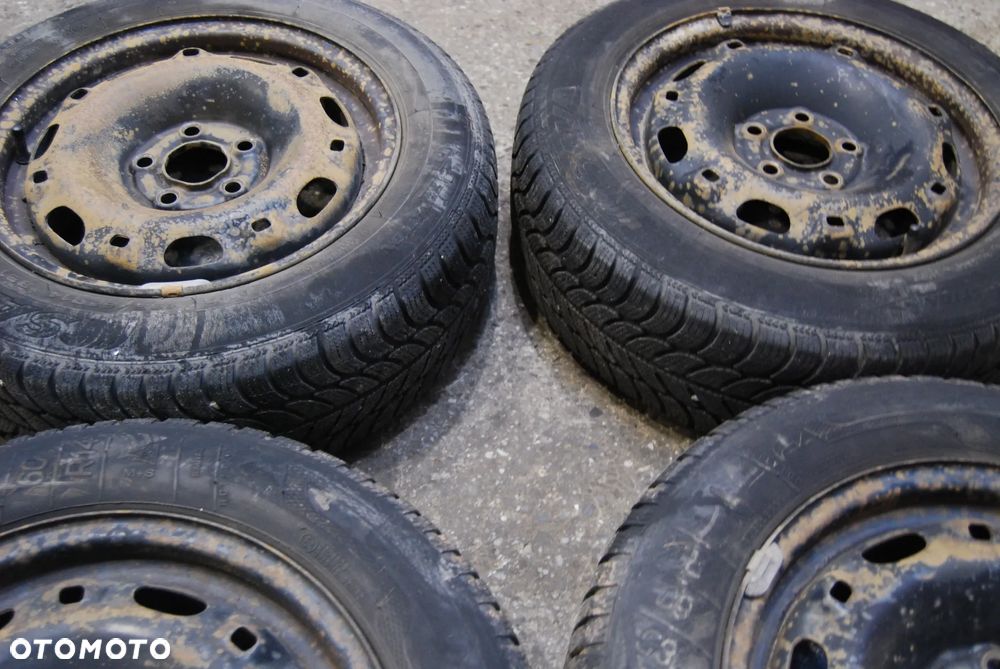 FELGI STALOWE Z OPONAMI ZIMOWYMI 6Q0601027P 5X100 ET43 6J 185/65R14 165/65R14 KLEBER VW FOX SEAT SKODA - 7