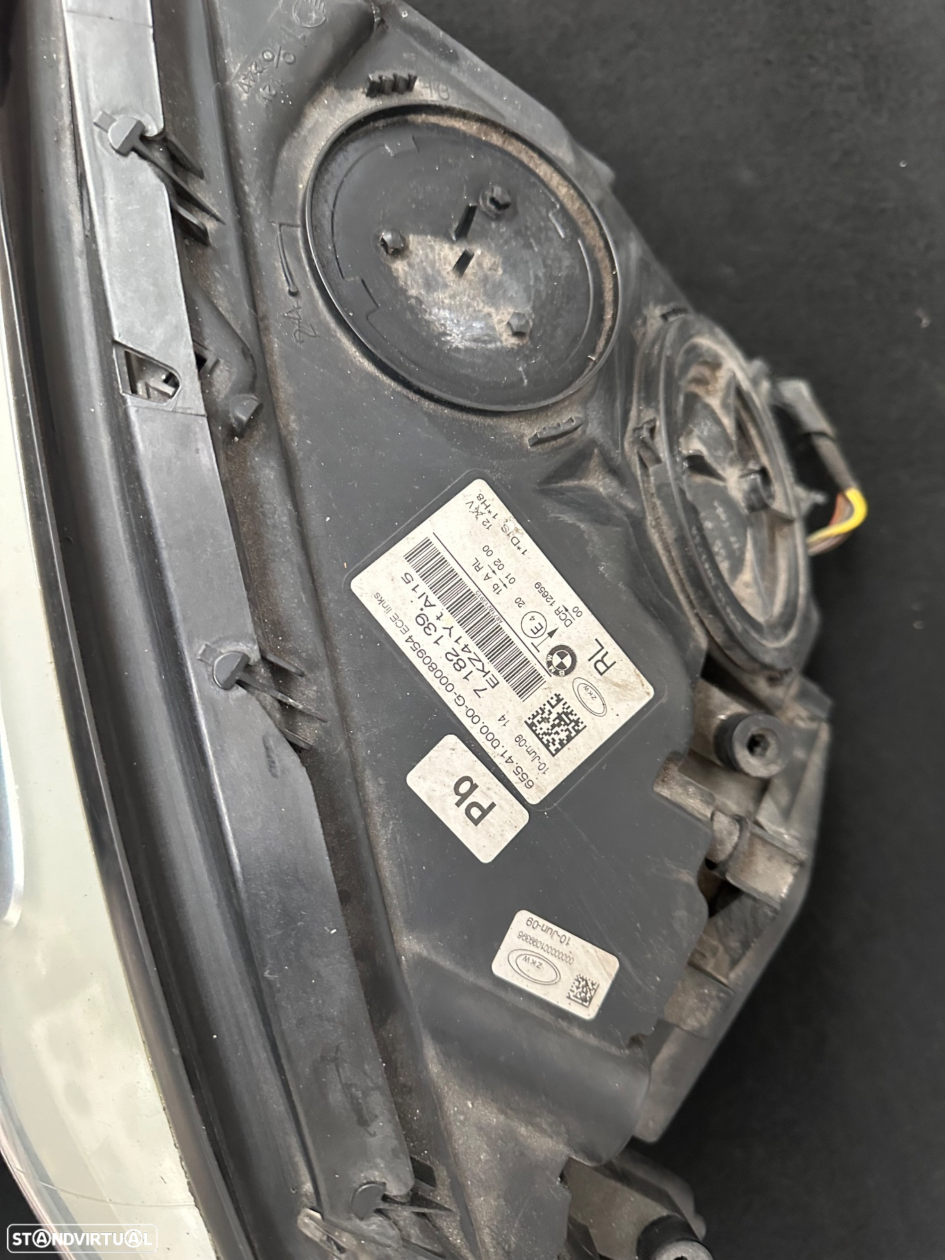 Original BMW Série 7 F01 2008+ Farol Frente Esquerdo Xenon 7182139 - 2