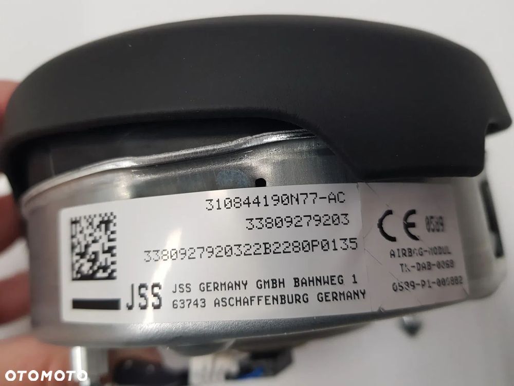 NOWA Poduszka kierowcy AIRBAG skórzana BMW M-PAKIET F80 F82 F10 F12 F06 F85 F86 F87 8092792 - 7