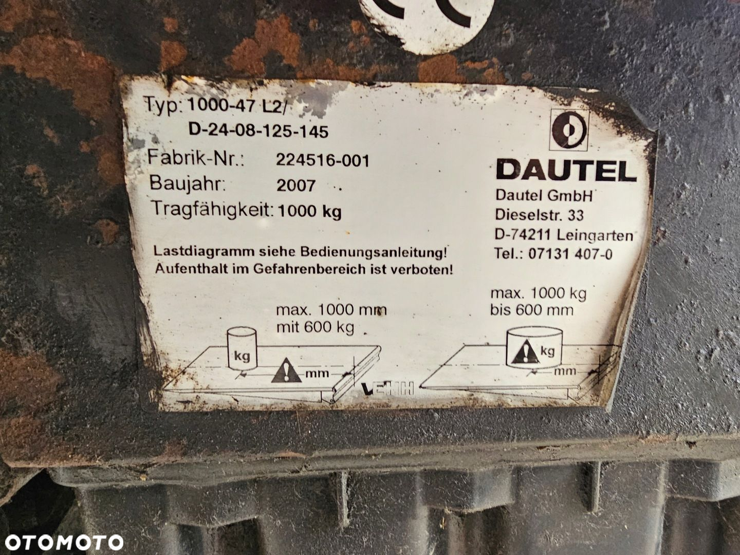 POMPA HYDRAULICZNA AGREGAT SILNIK WINDY DAUTEL 2,2 kW 24V 1000 KG - 5