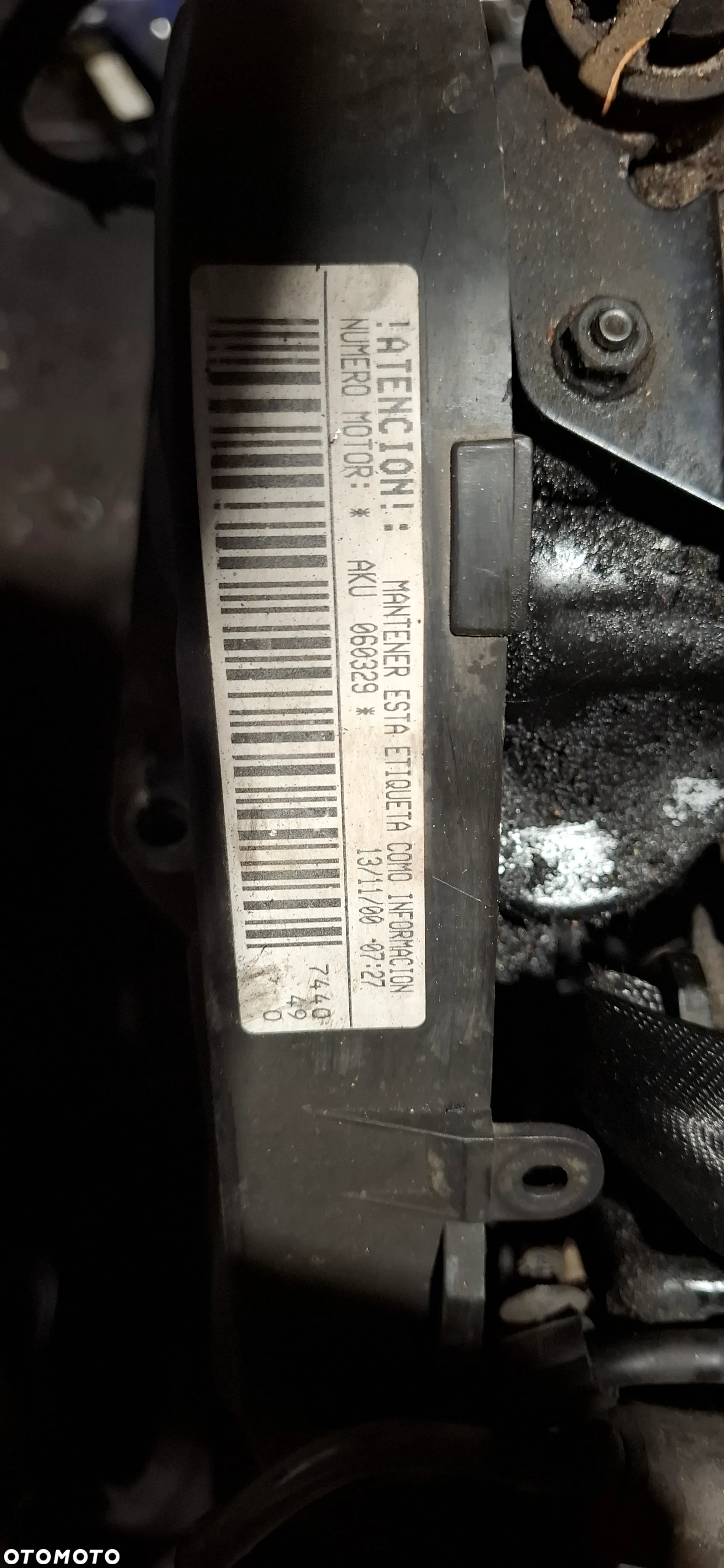 Silnik słupek  1,7 SDI AKU - 2