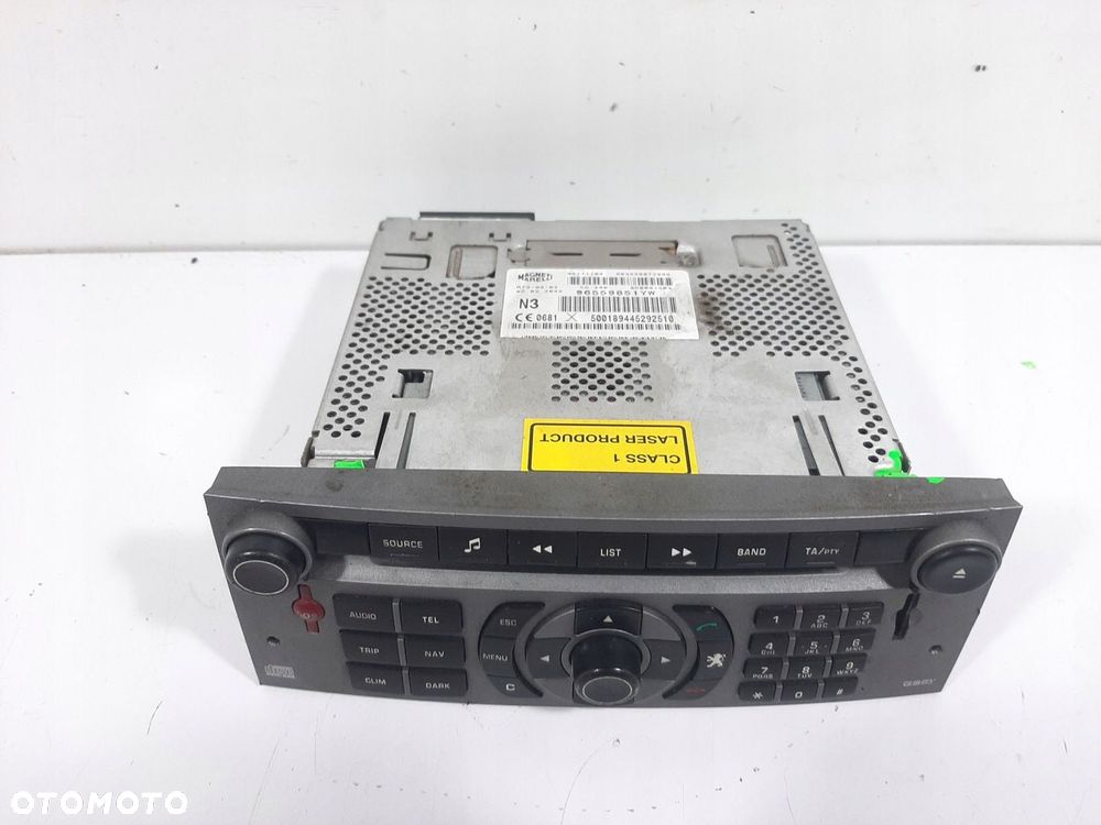 PEUGEOT 407 SW 3.0 V6 24V 05R RADIO CD FABRYCZNE 96559851YW - 2