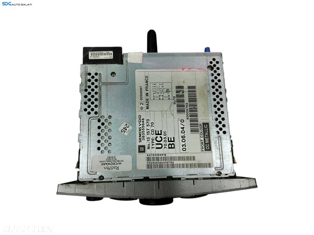 Unitate Radio CD Player Navi Navigatie GPS CD70 Opel Astra H 2004 - 2010 Cod 13157570 [L6244] - 2
