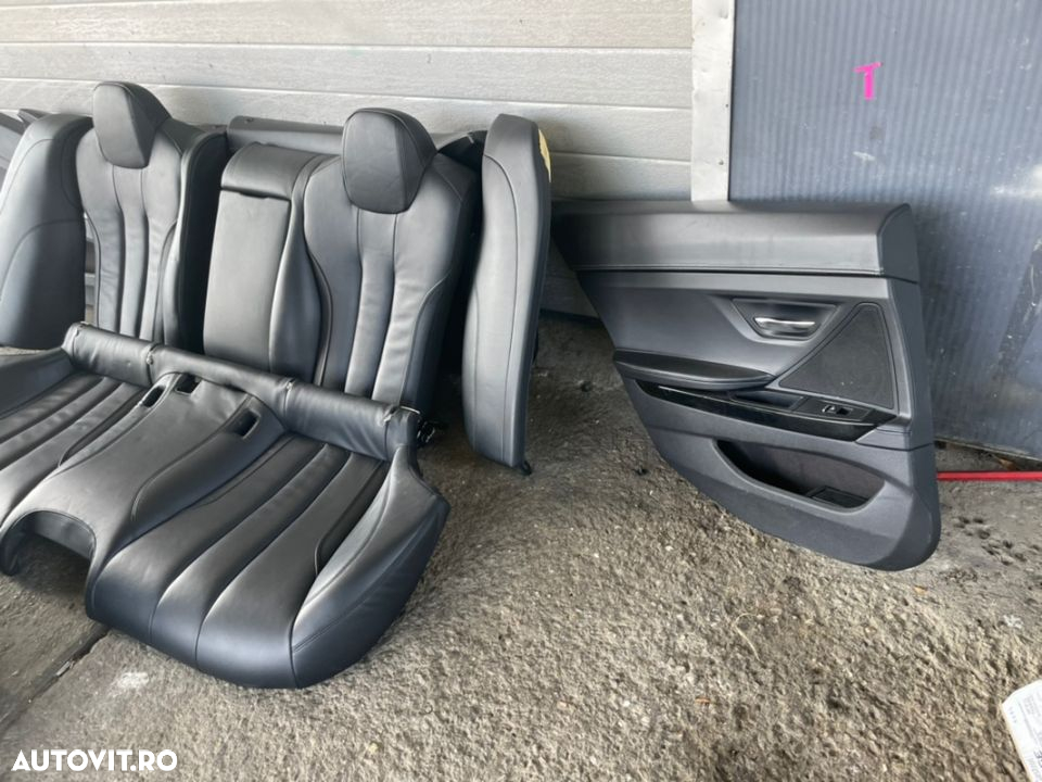 scaune comfort confort   piele sport   recaro bmw M pachet seria 6 Gran coupe F06 încălzite cu memorii plafon negru stâlpi parasolare banchete panouri de ușă Grand Cupe 640xd 650xd centuri active - 11