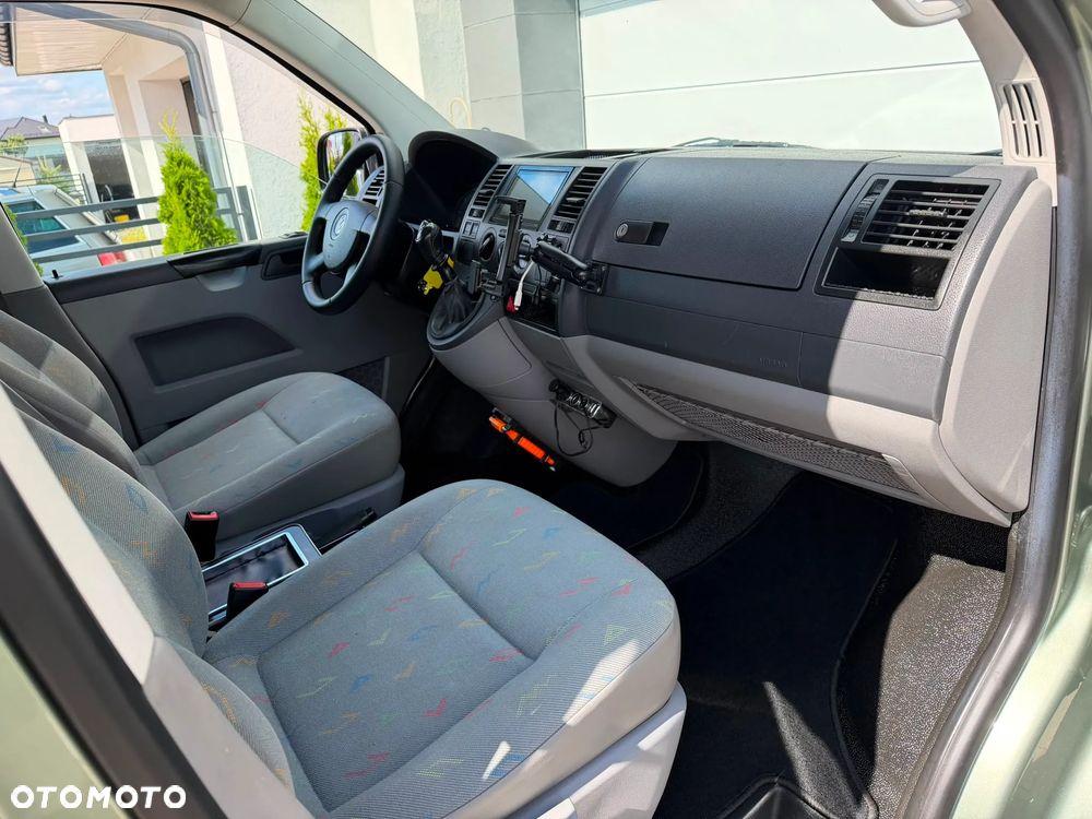 Volkswagen TRANSPORTER T5 1.9TDI Klima Elektryka Duża Navi Rury Brygadówka Dubel Kabina Klapa Hak - 20