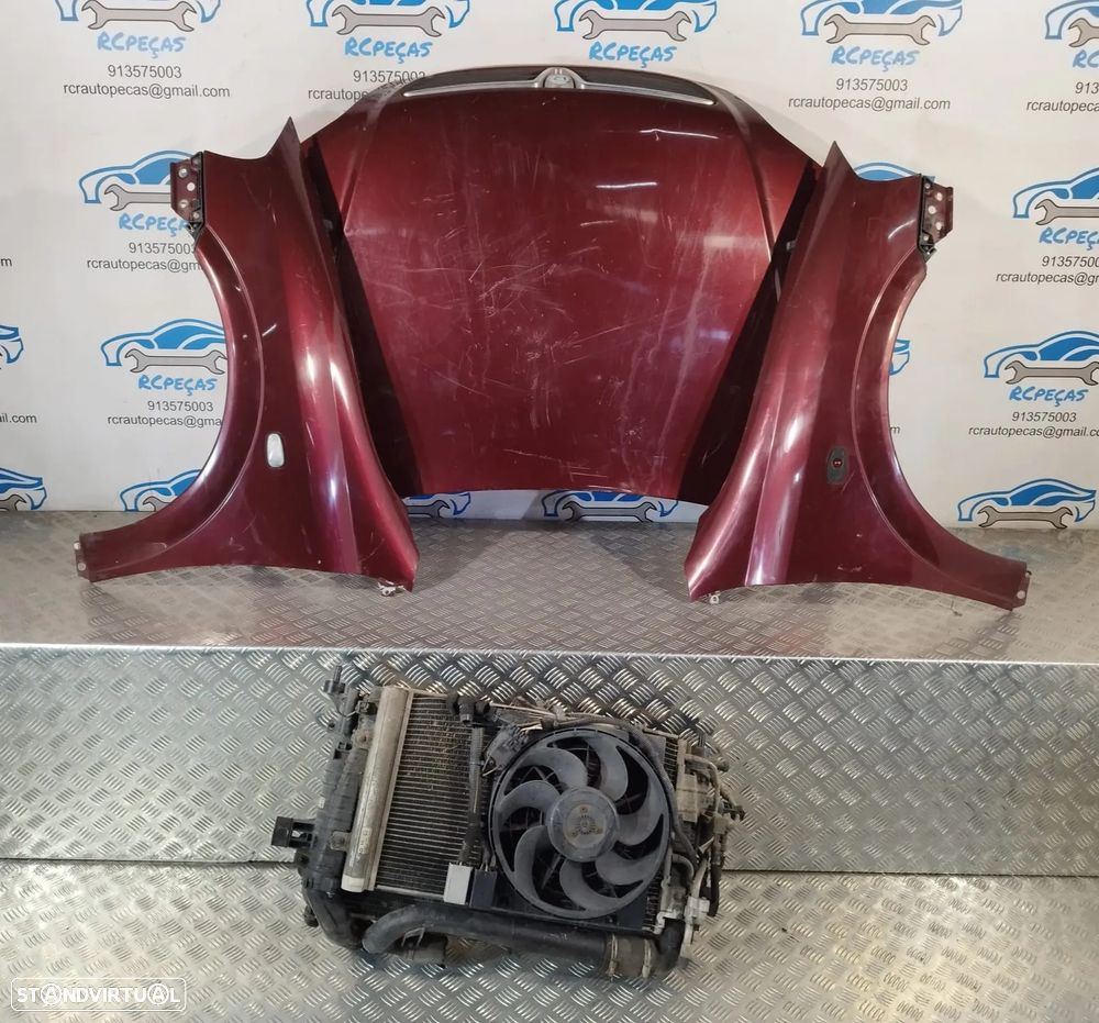 FRENTE COMPLETA OPEL ASTRA G T98 CAPOT PARACHOQUES GUARDA-LAMAS OTICAS FRENTE FIBRA RADIADOR VENTILADOR REFORÇO - 10