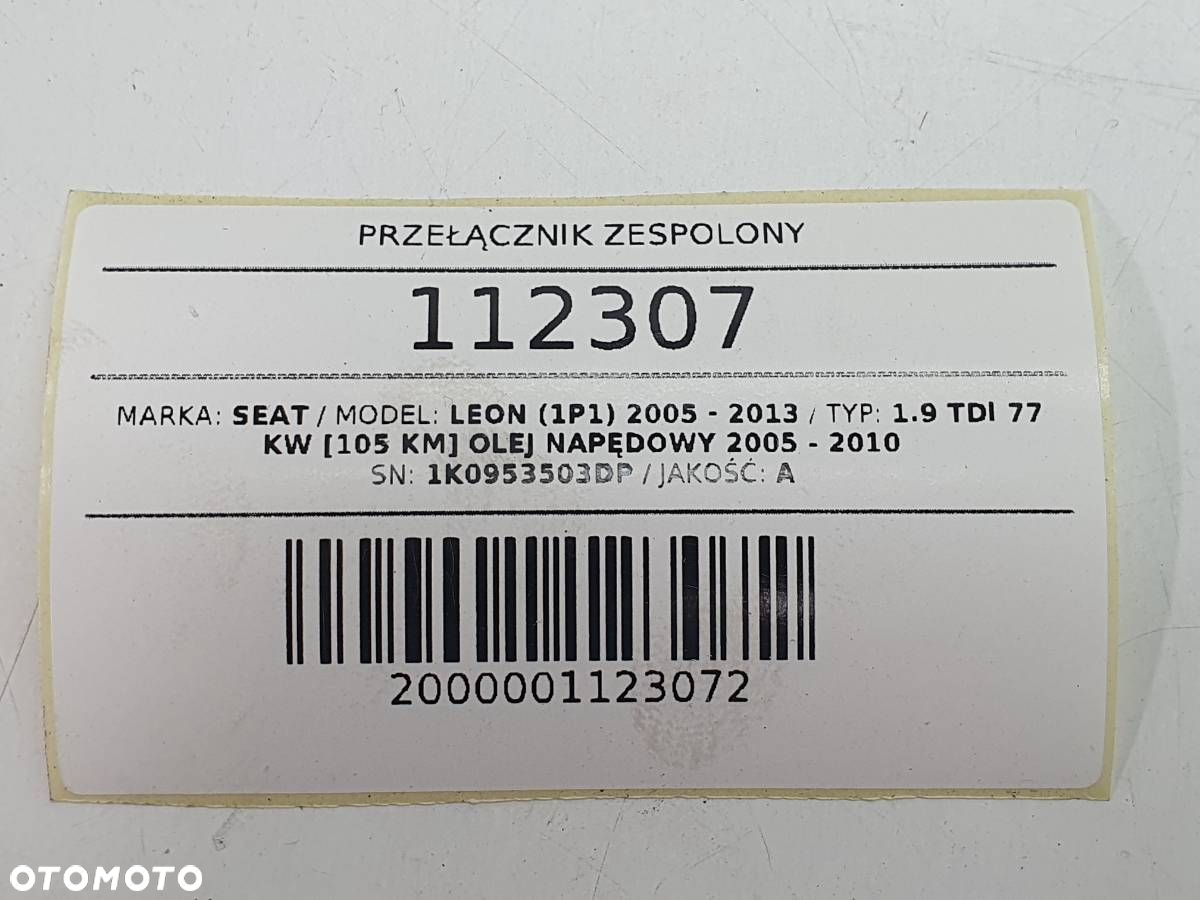 PRZEŁĄCZNIK ZESPOLONY SEAT LEON II 1K0953503DP - 11