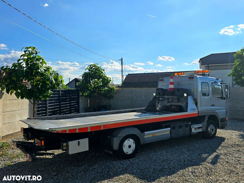 Mercedes-Benz ATEGO 1023 PLATOU HIDRAULIC INOX 6M  + FURCA SI 6 LOCURI - 10