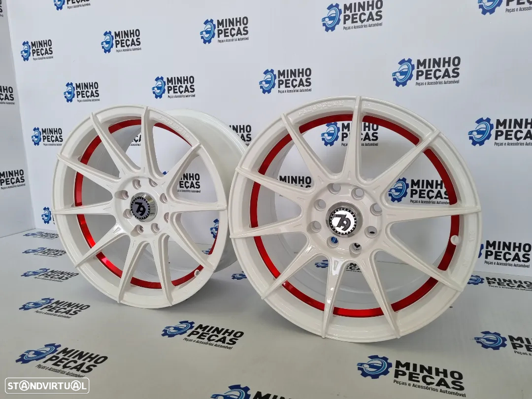 Jantes Seventy9 (SCF-F) em 15" Brancas Red Lip - 2