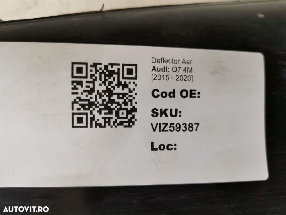 Deflector Aer Audi Q7 4M 2015 2016 2017 2018 2019 2020 Original In Sta - 8