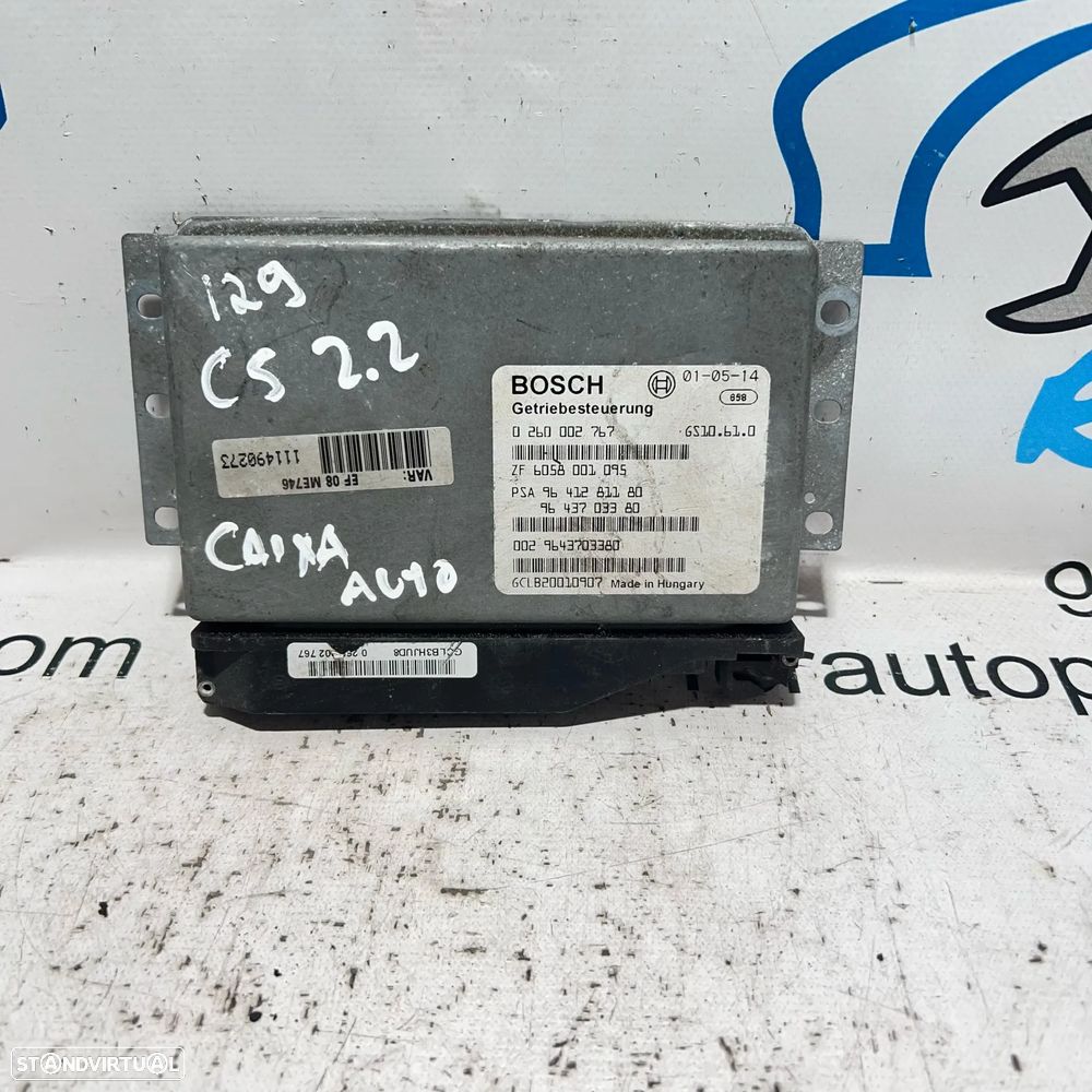 .Centralina Original Caixa Velocidades Bosch PSA Peugeot Citroen DS 96 412 811 80 / 0 260 002 767 - 2