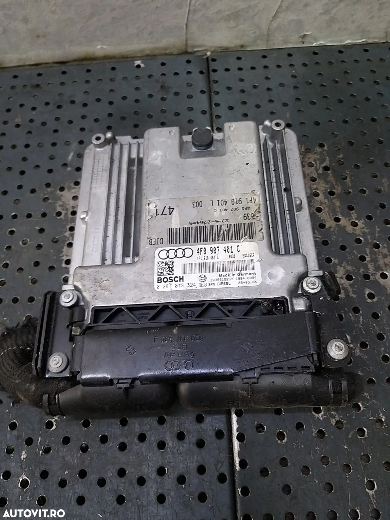 Ecu calculator motor 2.7 tdi audi a6 c6 4f 4f0907401c 4f1910401l 0281013324 - 1